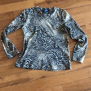JNY leopard print shirt